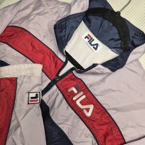 Vintage 90s Fila Windbreaker Jacket‎ Large/XL